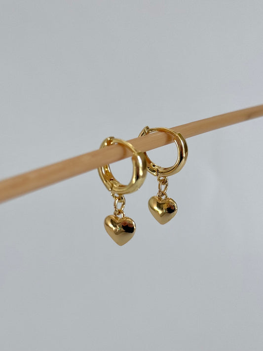 Heart Hoop Earrings